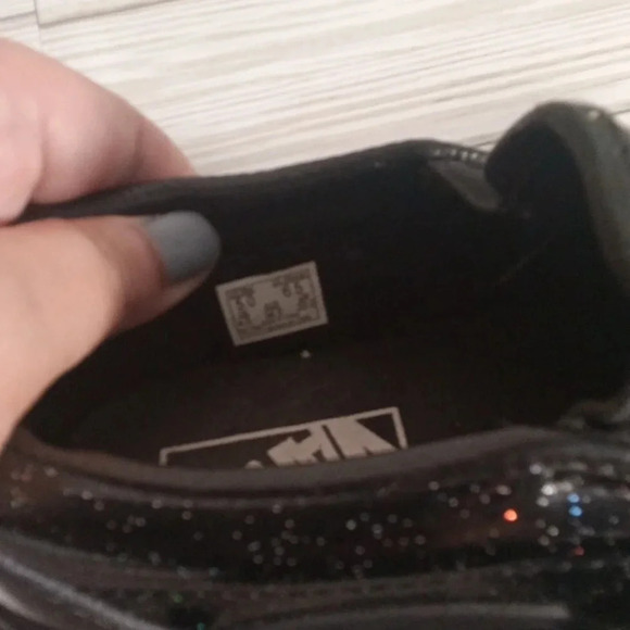 Vans classic slip on patent galaxy black women's 6.5 - Picture 4 of 7